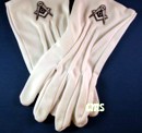 Masonic Dress Gloves with Sq & C